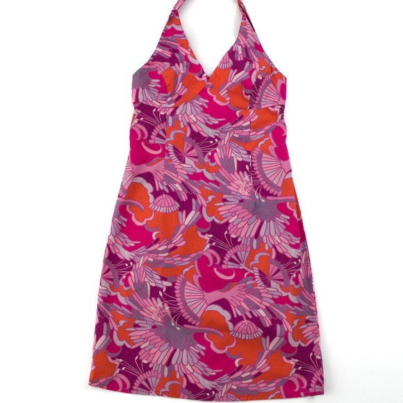 The Limited Stretch Halter Mod Pink Dress size 8 - Picture 8 of 9